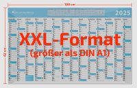 Jahres - Wandkalender XXL für das Jahr 2025, 14 Monate
