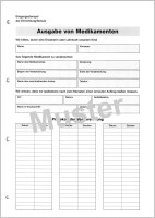 F&L Vordrucke zur Ausgabe von Medikamenten - Bereitstellung von Notfallmedikamenten, Block