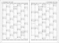 Lehrerkalender Kompaktplaner HC, Wochentage vertikal, Ausgabe 2025/2026, DIN A5, blau