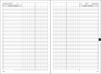 Lehrerkalender Kompaktplaner HC, Wochentage vertikal, Ausgabe 2025/2026, DIN A5, blau