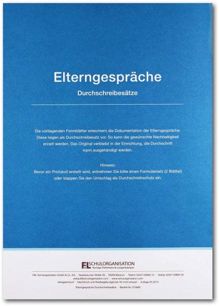 Elterngespräche Durchschreibesätze für die Kita