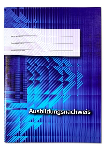 Ausbildungsnachweis / Berichtsheft für die Berufsschule, wöchentlicher Eintrag, kaufmännische Ausbildung