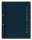 Zeugnismappe Saphirblau mit Silberprägung "Zeugnisse" Interieur PUR