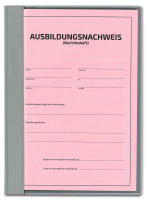 Ausbildungsnachweis Komplett-Set für ein Berufsbildungsjahr, kaufmännisch (Nachweisblock, Schnellhefter silbergrau, Deckblatt grün)