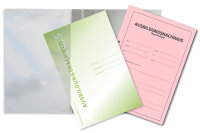 Ausbildungsnachweis Komplett-Set für ein Berufsbildungsjahr, kaufmännisch (Nachweisblock, Schnellhefter silbergrau, Deckblatt grün)