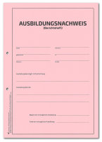 Ausbildungsnachweis Komplett-Set für ein Berufsbildungsjahr, kaufmännisch (Nachweisblock, Schnellhefter silbergrau, Deckblatt grün)