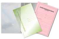 Komplett-Set für 1 Jahr kaufmännische Berufsausbildung (Nachweisblock, Schnellhefter silbergrau, Deckblatt grün)
