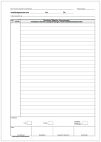 Komplett-Set für 1 Jahr kaufmännische Berufsausbildung (Nachweisblock, Schnellhefter silbergrau, Deckblatt grün)