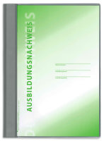 Komplett-Set für 1 Jahr  handwerkliche Berufsausbildung (Block für den Ausbildungsnachweis mit täglichem Eintrag Mo-Sa ohne Wochenbericht, Schnellhefter silbergrau, Deckblatt grün)
