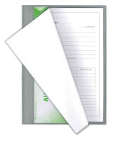 Komplett-Set für 1 Jahr  handwerkliche Berufsausbildung (Block für den Ausbildungsnachweis mit täglichem Eintrag Mo-Sa ohne Wochenbericht, Schnellhefter silbergrau, Deckblatt grün)