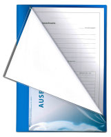 Komplett-Set für 1 Jahr handwerkliche Berufsausbildung (Block für den Ausbildungsnachweis mit täglichem Eintrag Mo-Sa ohne Wochenbericht, Schnellhefter blau, Deckblatt blau)