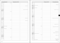 Set: F&L Lehrerkalender A5 mit Schutzhülle, Kompaktplaner 2025/2026, Spiralbindung, Motiv