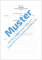 Blatt für Zeugnisdruck mit Wappen als Wasserzeichen...