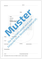 Blatt für Zeugnisdruck mit Wappen als Wasserzeichen...