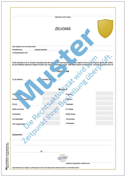 Sie suchen ein bestimmtes amtliches Zeugnis für Ihre Schule?