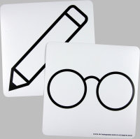 Magnetsticker Symbole der Unterrichtsfächer