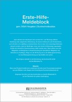 F&L Erste-Hilfe-Meldeblock für Mitarbeiter/innen von Bildungseinrichtungen