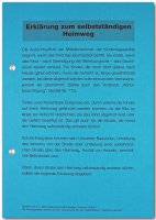 Erklärung zum selbstständigen Heimweg,...