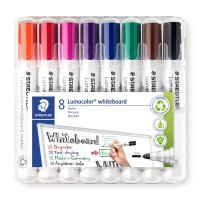 STAEDTLER Box mit 8 Lumocolor Whiteboard-Markern in...