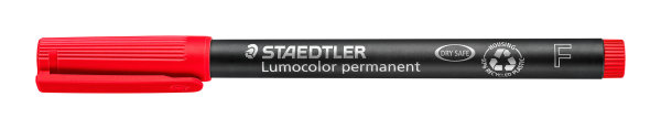 Lumocolor Permanent-Universalstift F (0,6 mm), rot