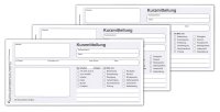 3er Pack Kurzmitteilung - Block mit 50 vorgedruckten...
