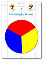 Einzelblatt kariert, Reinschrift mit Eindruck-Farbe, 1...