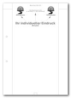 Einzelblatt blanko, Reinschrift