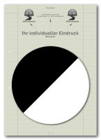 Einzelblatt  liniert, Konzept (Recycling) mit Eindruck in...