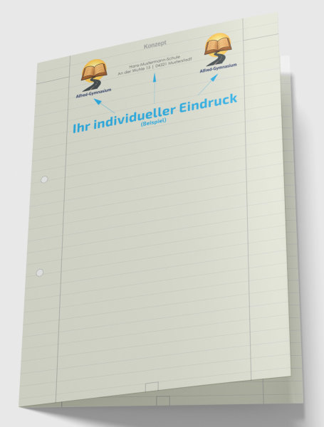 Hüllbogen liniert, Konzept (Recycling)