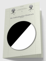 Hüllbogen liniert, Konzept (Recycling) mit Eindruck...