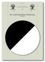 Einzelblatt blanko, Konzept (Recycling) mit Eindruck in...