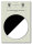 Einzelblatt blanko, Konzept (Recycling) mit Eindruck in S/W, 1 Pack zu 100 Blatt
