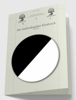 Hüllbogen blanko, Konzept, (Recycling) mit Eindruck...