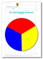 Einzelblatt kariert, mit Kopfteil mit Eindruck-Farbe, 1...