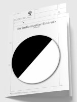 Hüllbogen blanko, mit Kopfteil mit Eindruck in S/W,...