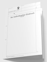 Hüllbogen blanko, mit Kopfteil