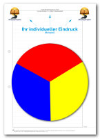 Einzelblatt liniert, ohne Kopfteil mit Eindruck-Farbe, 1...