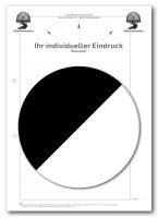 Einzelblatt liniert, ohne Kopfteil mit Eindruck in S/W, 1...