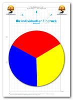 Einzelblatt kariert, ohne Kopfteil mit Eindruck-Farbe, 1...