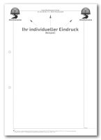 Einzelblatt blanko, ohne Kopfteil