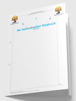 Hüllbogen liniert, ohne Kopfteil