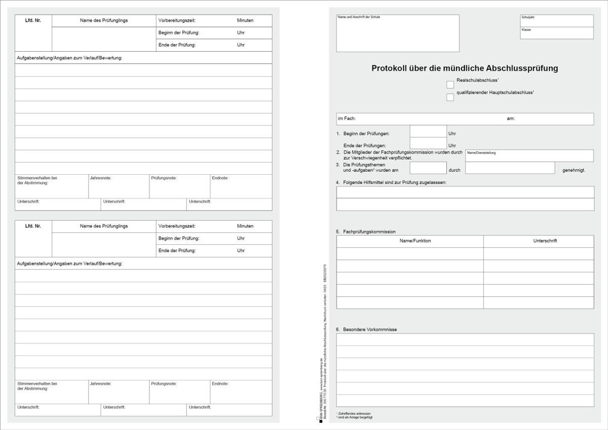 Protokoll Mündl. Abschlussprüfung - 50077000
