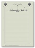 Einzelblatt liniert, ohne Kopfteil (Recycling)