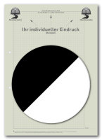 Einzelblatt kariert (Recycling), ohne Kopfteil mit...