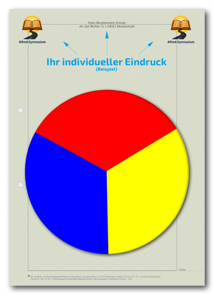 Einzelblatt blanko (Recycling), ohne Kopfteil mit Eindruck-Farbe, 1 Pack zu 100 Blatt