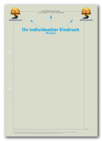 Einzelblatt blanko (Recycling), ohne Kopfteil