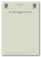 Einzelblatt blanko (Recycling), ohne Kopfteil