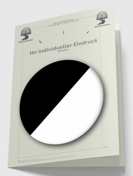 Hüllbogen liniert, ohne Kopfteil (Recycling) mit Eindruck in S/W, 1 Pack zu 100 Blatt