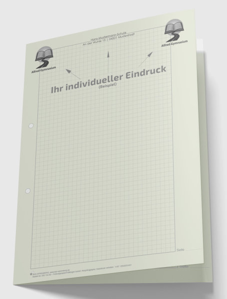 Hüllbogen kariert, ohne Kopfteil (Recycling)