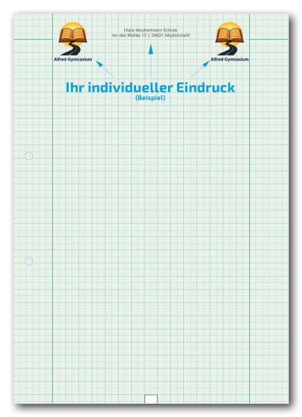 Einzelblatt Millimeterpapier